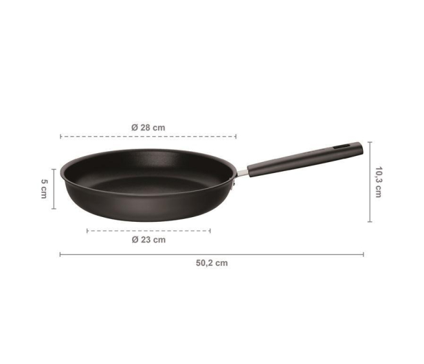 FISKARS Patelnia 28 cm HARD FACE (1052224) - 1379427 - zdjęcie 2